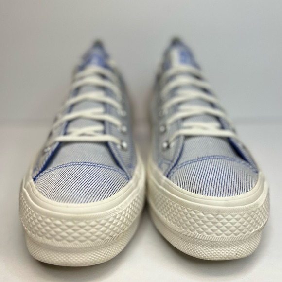 Women's Converse Chuck Taylor All Star Lift Ox Low Rainbow-Ozone Blu 564993C 8 - Picture 3 of 16